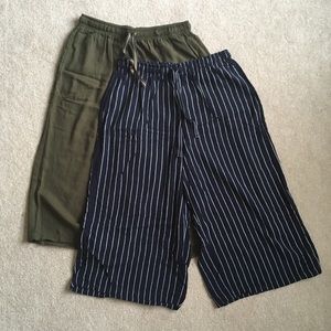 2 Wide-leg Capris